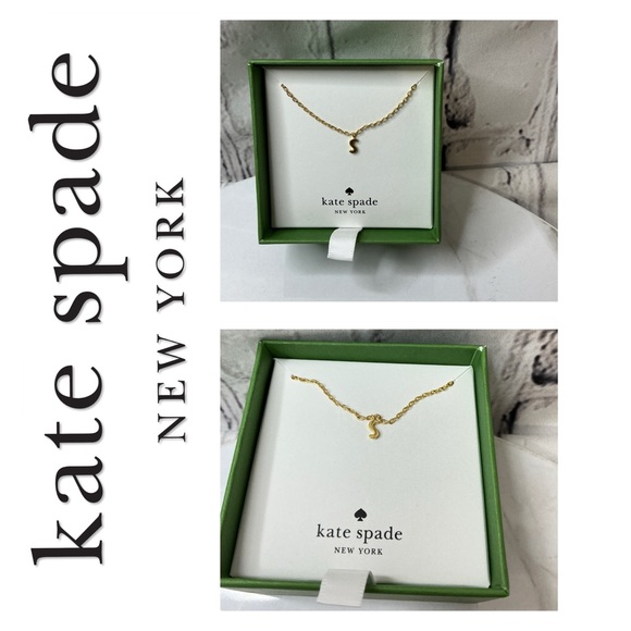 🐘🐘💓 Kate Spade Letter ‘S’ Pendant Necklace - Picture 1 of 4